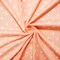 Peach-White Rayon Dot Printed Momie Crepe Woven Fabric By the Yard